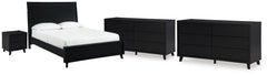 J&M Furniture - Ashley Furniture - Danziar Queen Panel Bed, 2 Dressers and Nightstand - Queen Panel Bed, 2 Dressers and Nightstand - B1013B31