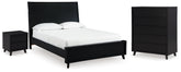 J&M Furniture - Ashley Furniture - Danziar Queen Panel Bed, Chest and Nightstand - Queen Panel Bed, Chest and Nightstand - B1013B29