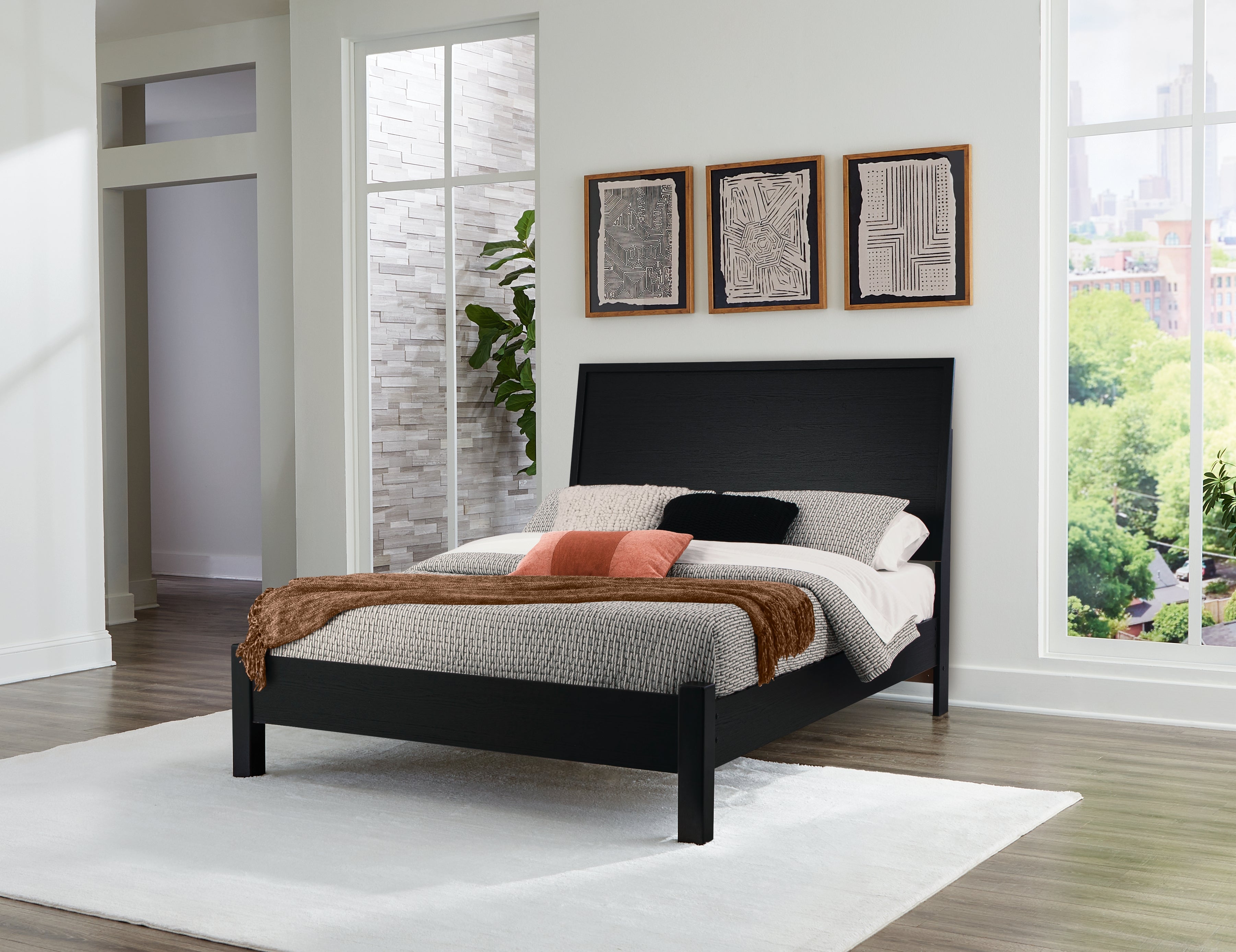J&M Furniture - Ashley Furniture - Danziar Queen Panel Bed - Queen Panel Bed - B1013B5