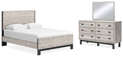J&M Furniture - Ashley Furniture - Vessalli Queen Panel Bed, Dresser and Mirror - Queen Panel Bed, Dresser and Mirror - B1036B3