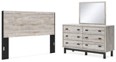 J&M Furniture - Ashley Furniture - Vessalli King Panel Headboard, Dresser and Mirror - King Panel Headboard, Dresser and Mirror - B1036B11