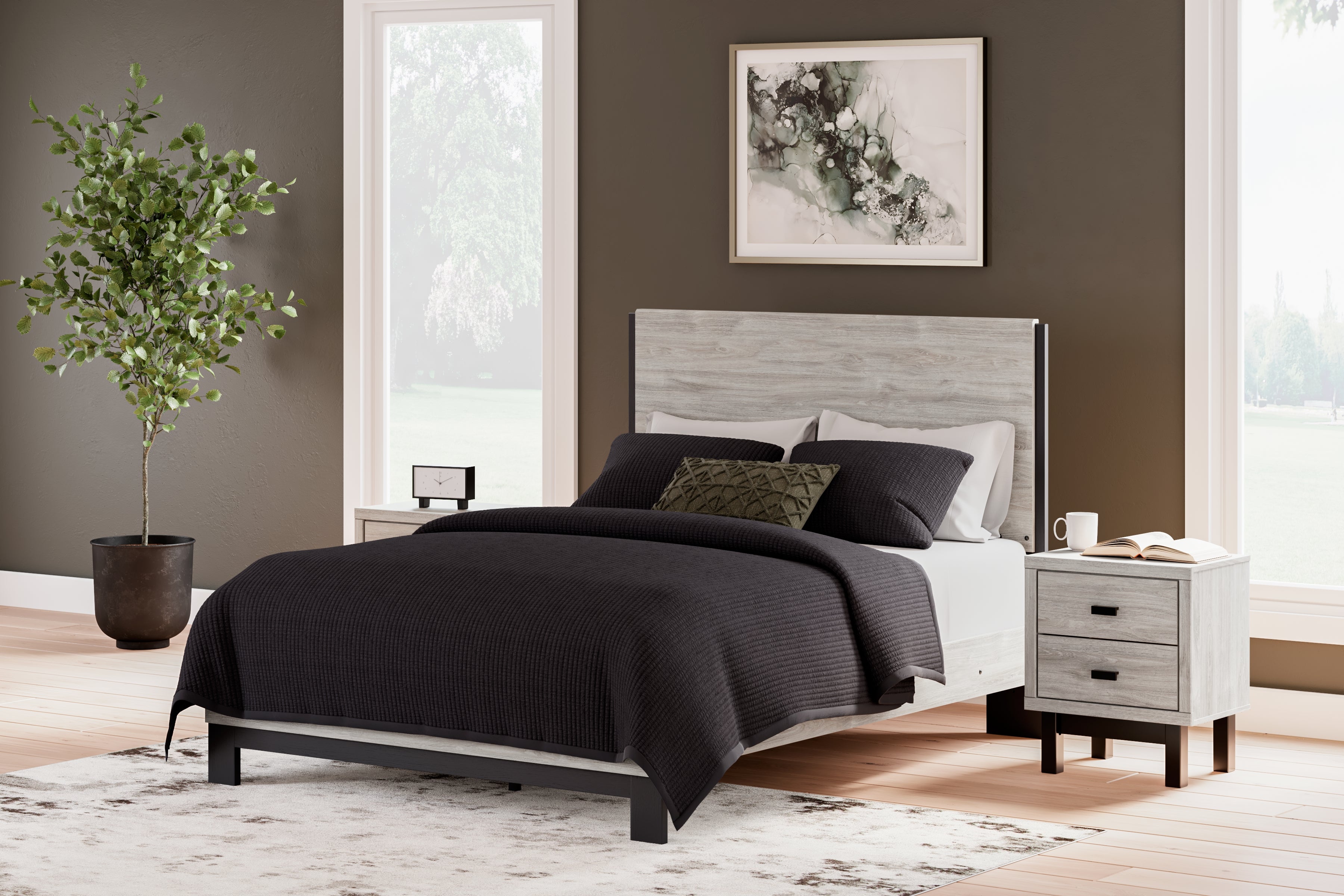 J&M Furniture - Ashley Furniture - Vessalli Queen Panel Bed - Queen Panel Bed - B1036B2