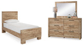 J&M Furniture - Ashley Furniture - Hyanna Twin Panel Bed, Dresser and Mirror - Twin Panel Bed, Dresser and Mirror - B1050B22