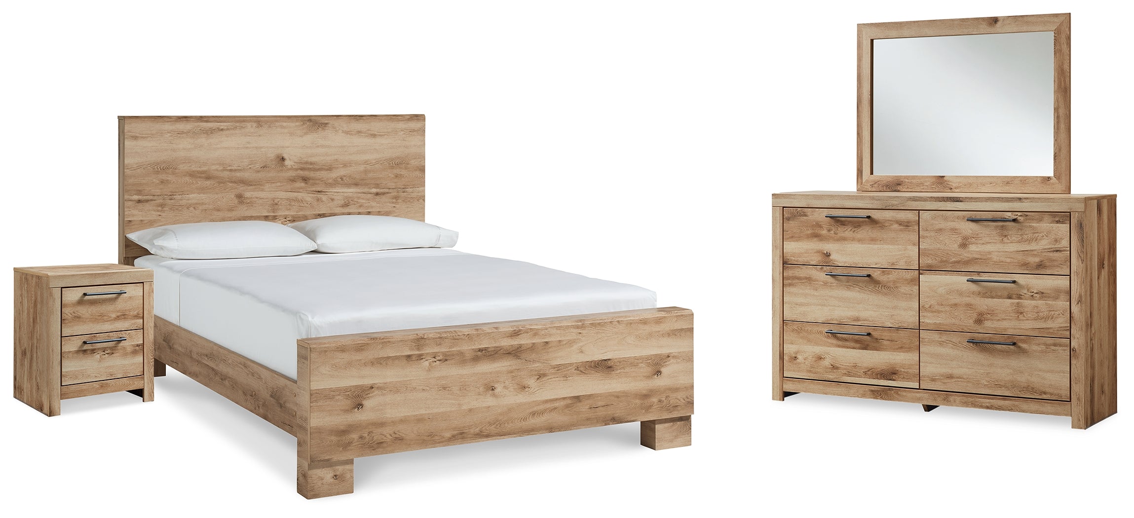J&M Furniture - Ashley Furniture - Hyanna Queen Panel Bed, Dresser, Mirror, and Nightstand - Queen Panel Bed, Dresser, Mirror, and Nightstand - B1050B35