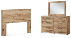 J&M Furniture - Ashley Furniture - Hyanna Queen Panel Headboard, Dresser and Mirror - Queen Panel Headboard, Dresser and Mirror - B1050B54