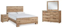 J&M Furniture - Ashley Furniture - Hyanna King Panel Bed, Dresser, Mirror, and Nightstand - King Panel Bed, Dresser, Mirror, and Nightstand - B1050B36