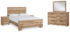 J&M Furniture - Ashley Furniture - Hyanna King Panel Bed, Dresser, Mirror and 2 Nightstands - King Panel Bed, Dresser, Mirror and 2 Nightstands - B1050B64
