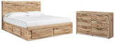 J&M Furniture - Ashley Furniture - Hyanna King Panel Storage Bed and Dresser - King Panel Storage Bed and Dresser - B1050B67