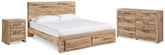 J&M Furniture - Ashley Furniture - Hyanna Queen Panel Storage Bed, Dresser and Nightstand - Queen Panel Storage Bed, Dresser and Nightstand - B1050B60