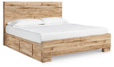 J&M Furniture - Ashley Furniture - Hyanna King Panel Bed with 2 Side Storage - King Panel Bed with 2 Side Storage - B1050B33