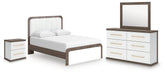 J&M Furniture - Ashley Furniture - Kendanport Queen Upholstered Bed, Dresser, Mirror and Nightstand - Queen Upholstered Bed, Dresser, Mirror and Nightstand - PCB1108B10