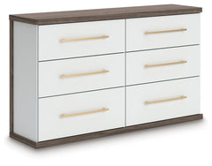 Kendanport Queen Upholstered Bed, Dresser and Nightstand