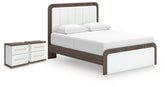 J&M Furniture - Ashley Furniture - Kendanport Queen Upholstered Bed and 2 Nightstands - Queen Upholstered Bed and 2 Nightstands - PCB1108B13