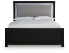 Maeling Queen Upholstered Panel Bed
