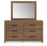 Broachmyn Twin Panel Bed, Dresser and Mirror