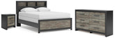 J&M Furniture - Ashley Furniture - Broachmyn Queen Bookcase Panel Bed, Dresser and Nightstand - Queen Bookcase Panel Bed, Dresser and Nightstand - PCB1118B20
