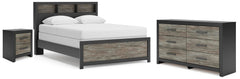 J&M Furniture - Ashley Furniture - Broachmyn Queen Bookcase Panel Bed, Dresser and Nightstand - Queen Bookcase Panel Bed, Dresser and Nightstand - PCB1118B20