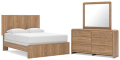Gramburg Queen Panel Bed, Dresser and Mirror