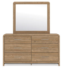 Gramburg Queen Panel Bed, Dresser and Mirror