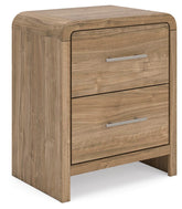 J&M Furniture - Ashley Furniture - Gramburg Nightstand - Two Drawer Night Stand / Warm Natural Brown - PCB1121-92