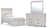 J&M Furniture - Ashley Furniture - Makidern Twin Panel Bed, Dresser and Mirror - Twin Panel Bed, Dresser and Mirror - PCB1171B20