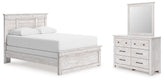 J&M Furniture - Ashley Furniture - Makidern Queen Panel Bed, Dresser and Mirror - Queen Panel Bed, Dresser and Mirror - PCB1171B3