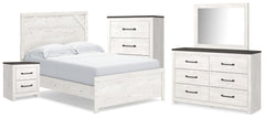 J&M Furniture - Ashley Furniture - Gerridan Full Panel Bed, Dresser, Mirror, Chest and Nightstand - Full Panel Bed, Dresser, Mirror, Chest and Nightstand - B1190B33