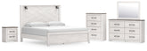 J&M Furniture - Ashley Furniture - Gerridan King Panel Bed, Dresser, Mirror, Chest, and Nightstand - King Panel Bed, Dresser, Mirror, Chest, and Nightstand - B1190B16