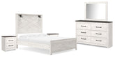 J&M Furniture - Ashley Furniture - Gerridan Queen Panel Bed, Dresser, Mirror, and 2 Nightstands - Queen Panel Bed, Dresser, Mirror, and 2 Nightstands - B1190B17