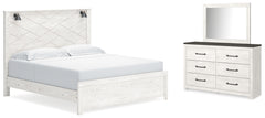 J&M Furniture - Ashley Furniture - Gerridan King Panel Bed, Dresser and Mirror - King Panel Bed, Dresser and Mirror - B1190B30