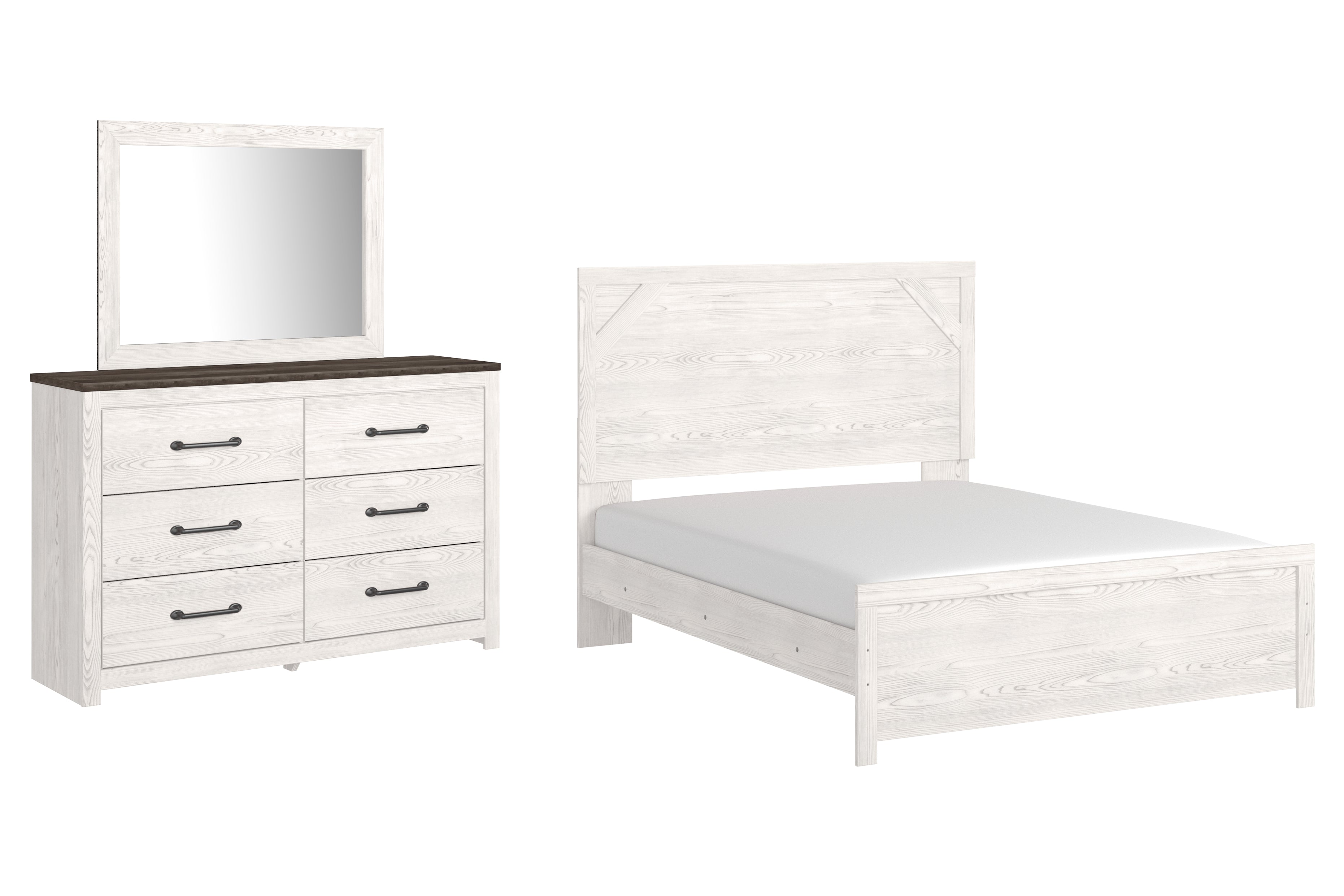 J&M Furniture - Ashley Furniture - Gerridan Queen Panel Bed, Dresser and Mirror - Queen Panel Bed, Dresser and Mirror - B1190B5