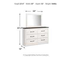 Gerridan Queen Panel Bed, Dresser, Mirror, Chest and Nightstand