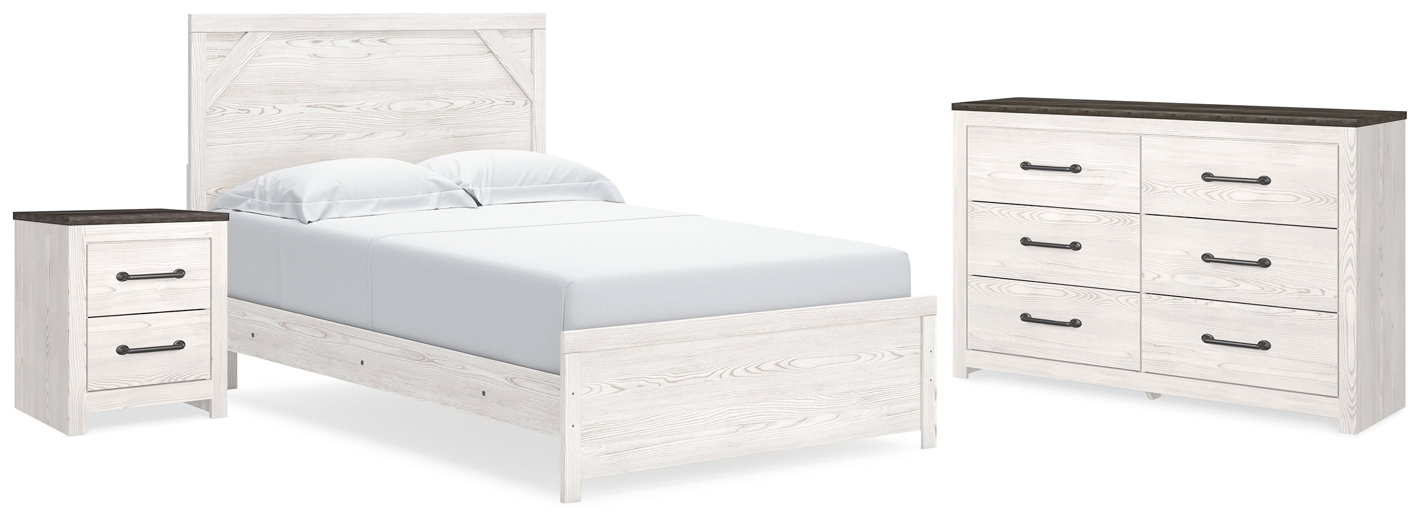 J&M Furniture - Ashley Furniture - Gerridan Queen Panel Bed, Dresser and Nightstand - Queen Panel Bed, Dresser and Nightstand - B1190B21