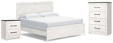 J&M Furniture - Ashley Furniture - Gerridan King Panel Bed, Chest and Nightstand - King Panel Bed, Chest and Nightstand - B1190B35