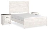 J&M Furniture - Ashley Furniture - Gerridan Full Panel Bed and 2 Nightstands - Full Panel Bed and 2 Nightstands - B1190B12