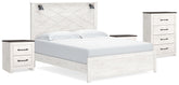 J&M Furniture - Ashley Furniture - Gerridan King Panel Bed, Chest and 2 Nightstands - King Panel Bed, Chest and 2 Nightstands - B1190B25