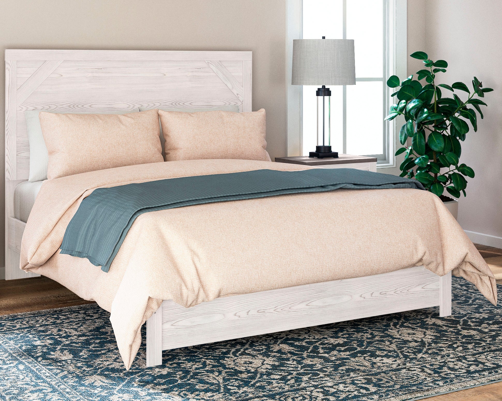 J&M Furniture - Ashley Furniture - Gerridan Queen Panel Bed - Queen Panel Bed - B1190B2