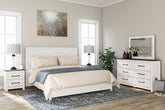 J&M Furniture - Ashley Furniture - Gerridan King Panel Bed, Dresser, Mirror and 2 Nightstands - King Panel Bed, Dresser, Mirror and 2 Nightstands - B1190B19