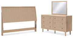J&M Furniture - Ashley Furniture - Cielden King Panel Headboard, Dresser and Mirror - King Panel Headboard, Dresser and Mirror - B1199B9
