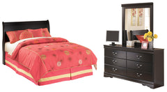 J&M Furniture - Ashley Furniture - Huey Vineyard Full Sleigh Headboard, Dresser and Mirror - Full Sleigh Headboard, Dresser and Mirror - B128B46