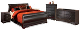 J&M Furniture - Ashley Furniture - Huey Vineyard Full Sleigh Bed, Dresser, Mirror, Chest and Nightstand - Full Sleigh Bed, Dresser, Mirror, Chest and Nightstand - B128B35