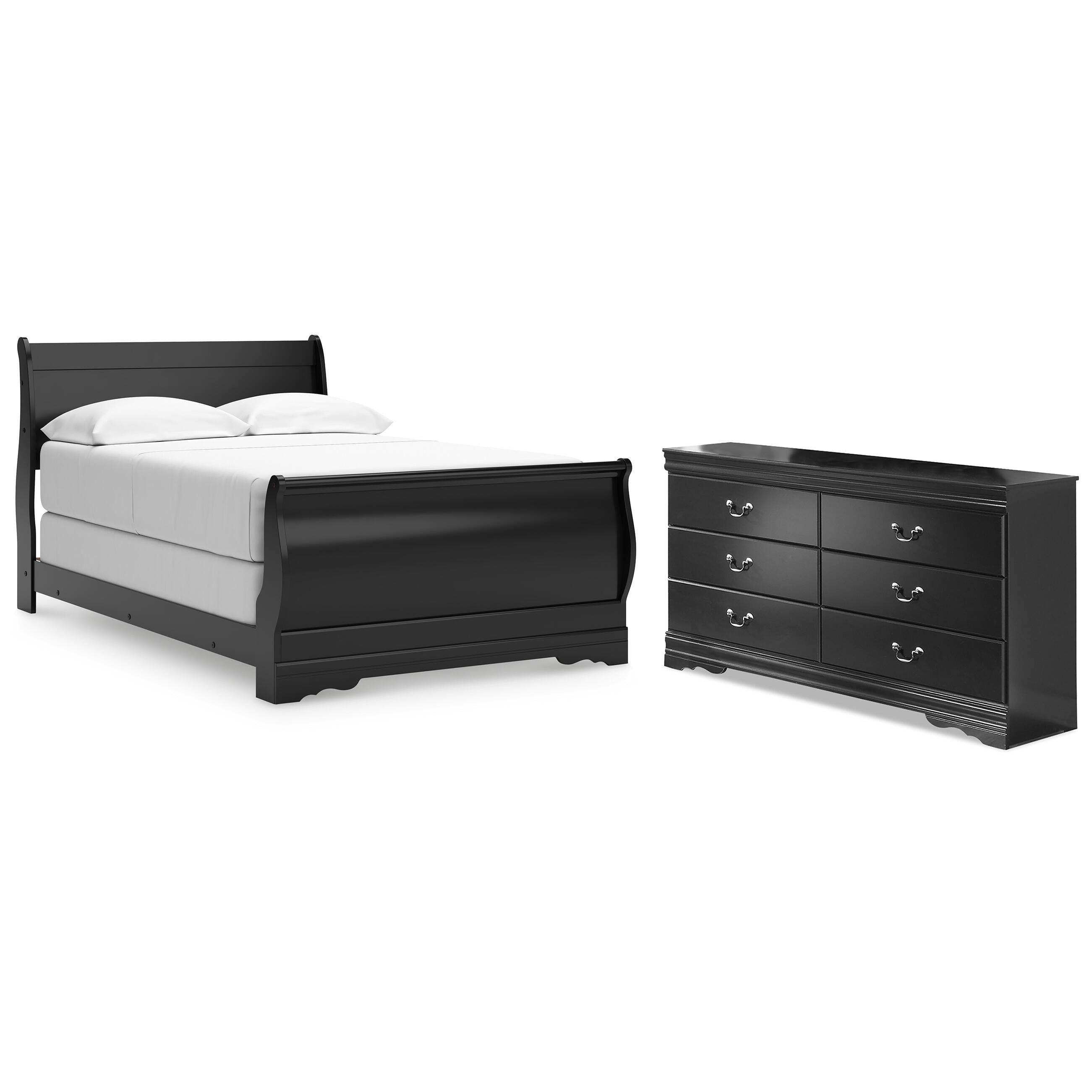 J&M Furniture - Ashley Furniture - Huey Vineyard Full Sleigh Bed and Dresser - Full Sleigh Bed and Dresser - B128B51