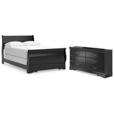 J&M Furniture - Ashley Furniture - Huey Vineyard Full Sleigh Bed and Dresser - Full Sleigh Bed and Dresser - B128B51