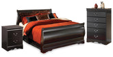 J&M Furniture - Ashley Furniture - Huey Vineyard Full Sleigh Bed, Chest and Nightstand - Full Sleigh Bed, Chest and Nightstand - B128B49
