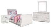 J&M Furniture - Ashley Furniture - Anarasia Twin Sleigh Bed, Dresser, Mirror and Nightstand - Twin Sleigh Bed, Dresser, Mirror and Nightstand - B129B10