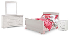 J&M Furniture - Ashley Furniture - Anarasia Full Sleigh Bed with Dresser, Mirror and Nightstand - Full Sleigh Bed with Dresser, Mirror and Nightstand - B129B13