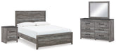 J&M Furniture - Ashley Furniture - Bronyan Queen Panel Bed, Dresser, Mirror and Nightstand - Queen Panel Bed, Dresser, Mirror and Nightstand - B1290B5
