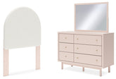 J&M Furniture - Ashley Furniture - Wistenpine Twin Upholstered Panel Headboard, Dresser and Mirror - Twin Upholstered Panel Headboard, Dresser and Mirror - B1323B10