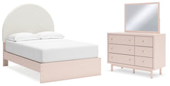 J&M Furniture - Ashley Furniture - Wistenpine Full Upholstered Panel Bed, Dresser and Mirror - Full Upholstered Panel Bed, Dresser and Mirror - B1323B3