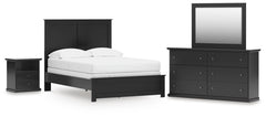J&M Furniture - Ashley Furniture - Maribel Full Panel Bed, Dresser, Mirror and Nightstand - Full Panel Bed, Dresser, Mirror and Nightstand - B138B78